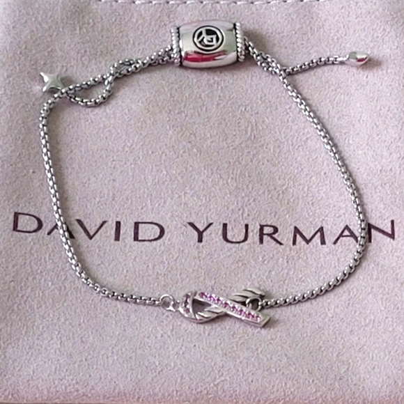 David Yurman Silver Ribbon Chain Bracelet - Picture 1 of 14